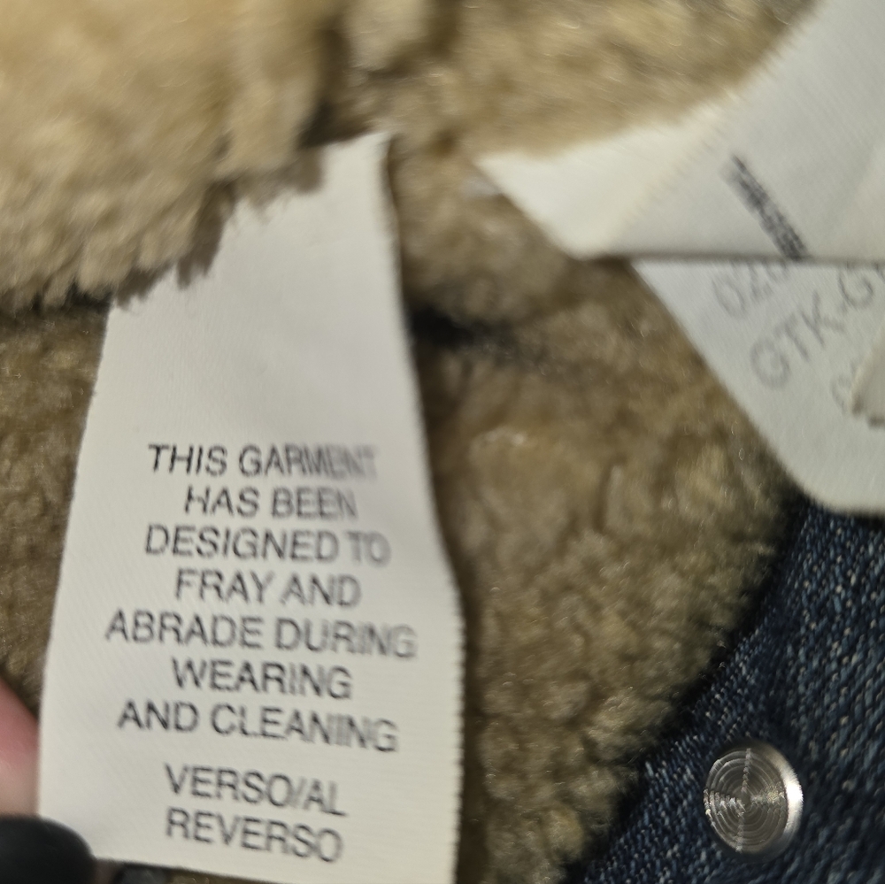 Tommy Hilfiger Y2K Sherpa-Lined Denim Vest Women's Size Large - Picture 8 of 10